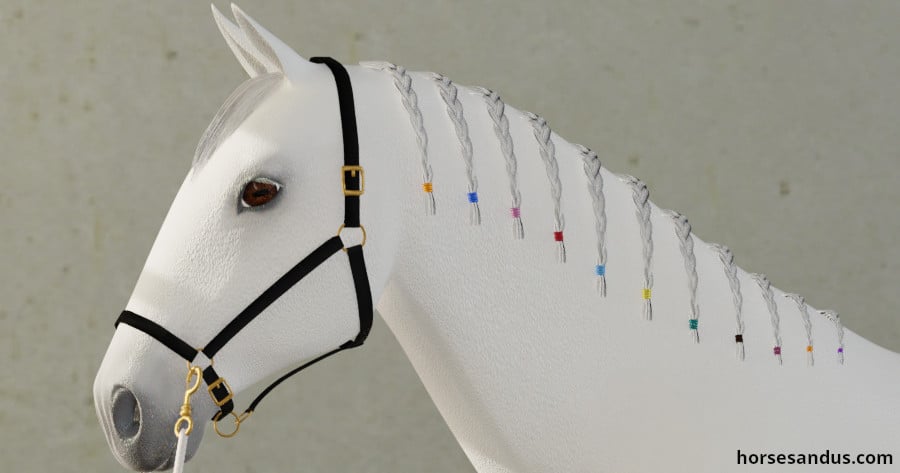 horse braiding rubber bands