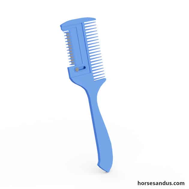 Braiding Aid Comb Tool Blue